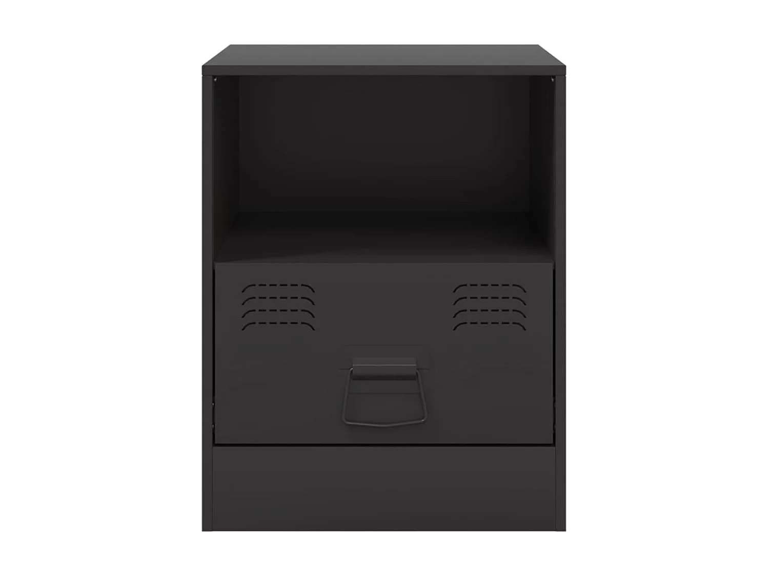 Elthor  Tables de chevet 2 pcs noir 34,5x39x44 cm acier