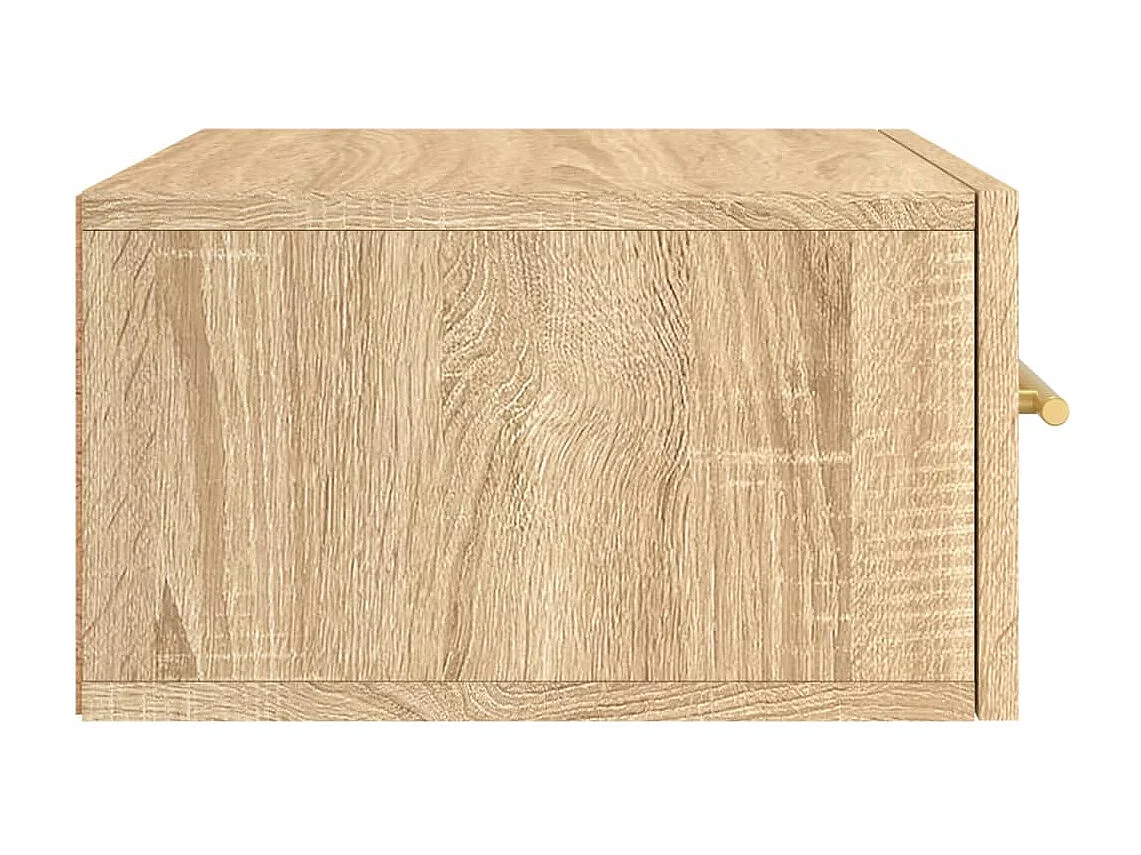 Nylo  Mesitas de noche de pared 2 uds color roble Sonoma 35x35x20 cm