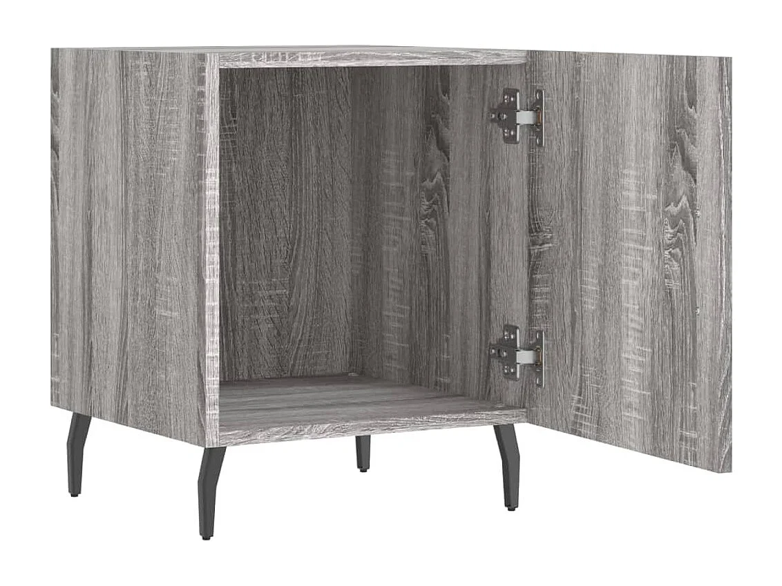 Volda  Comodino Grigio Sonoma 40x40x50 cm in Legno Multistrato