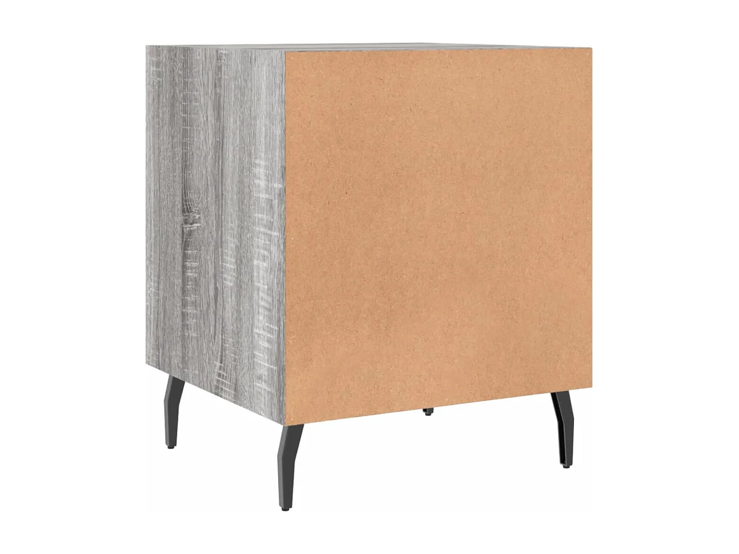 Volda  Comodino Grigio Sonoma 40x40x50 cm in Legno Multistrato