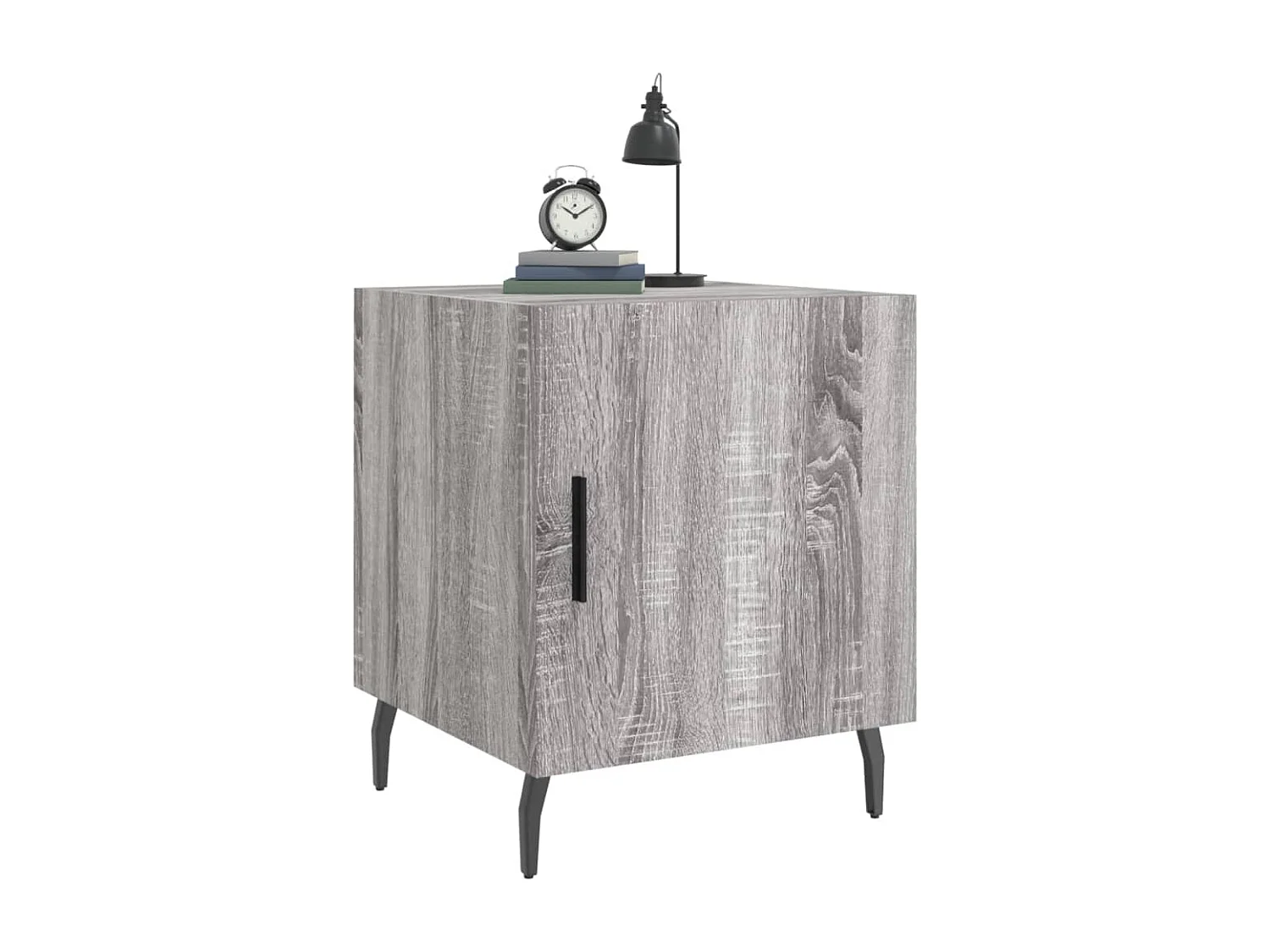 Volda  Comodino Grigio Sonoma 40x40x50 cm in Legno Multistrato