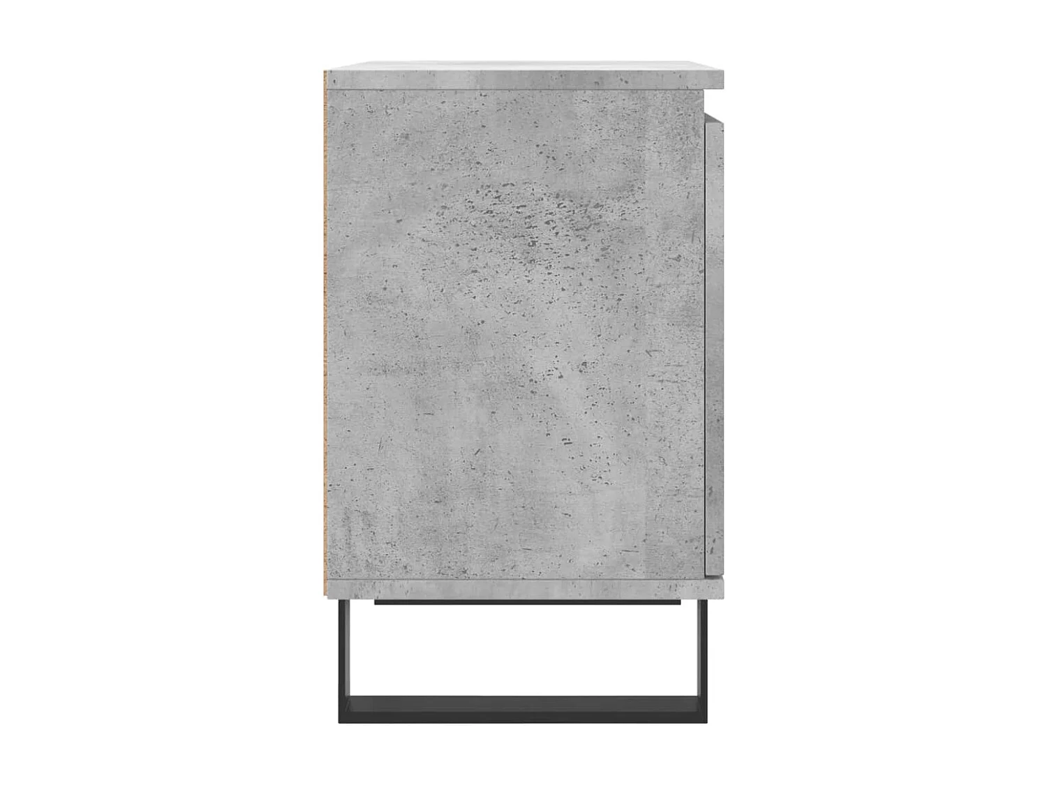 Cydor  Table de chevet gris béton 40x30x50 cm bois d'ingénierie