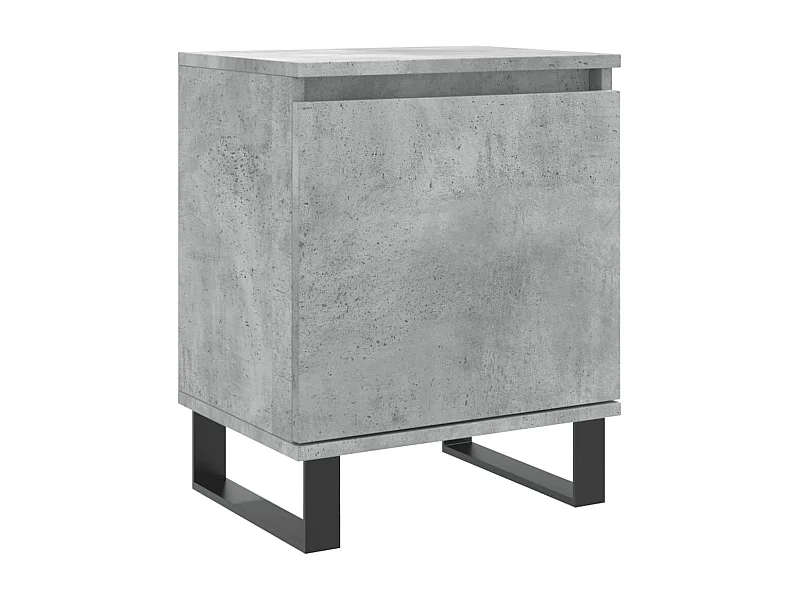 Cydor  Comodino Grigio Cemento 40x30x50 cm in Legno Multistrato