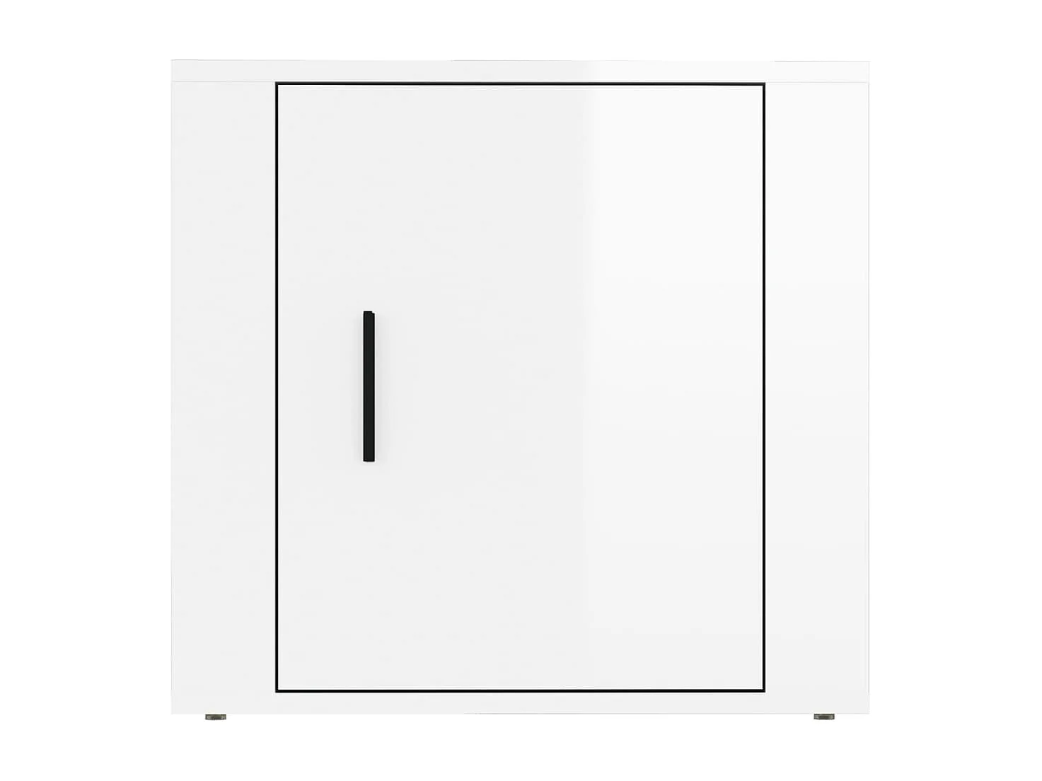 Quinty  Nachtkastjes 2 st 50x39x47 cm hoogglans wit