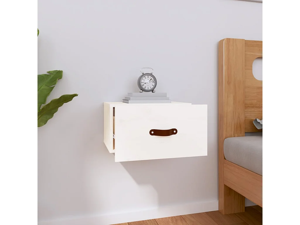 Ahmed  Nachtkastje wandgemonteerd 40x29,5x22 cm wit