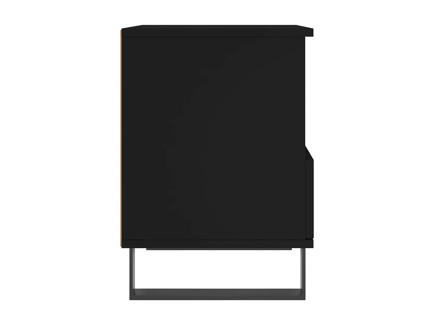 Pau  Tables de chevet 2 pcs noir 40x35x50 cm bois d’ingénierie