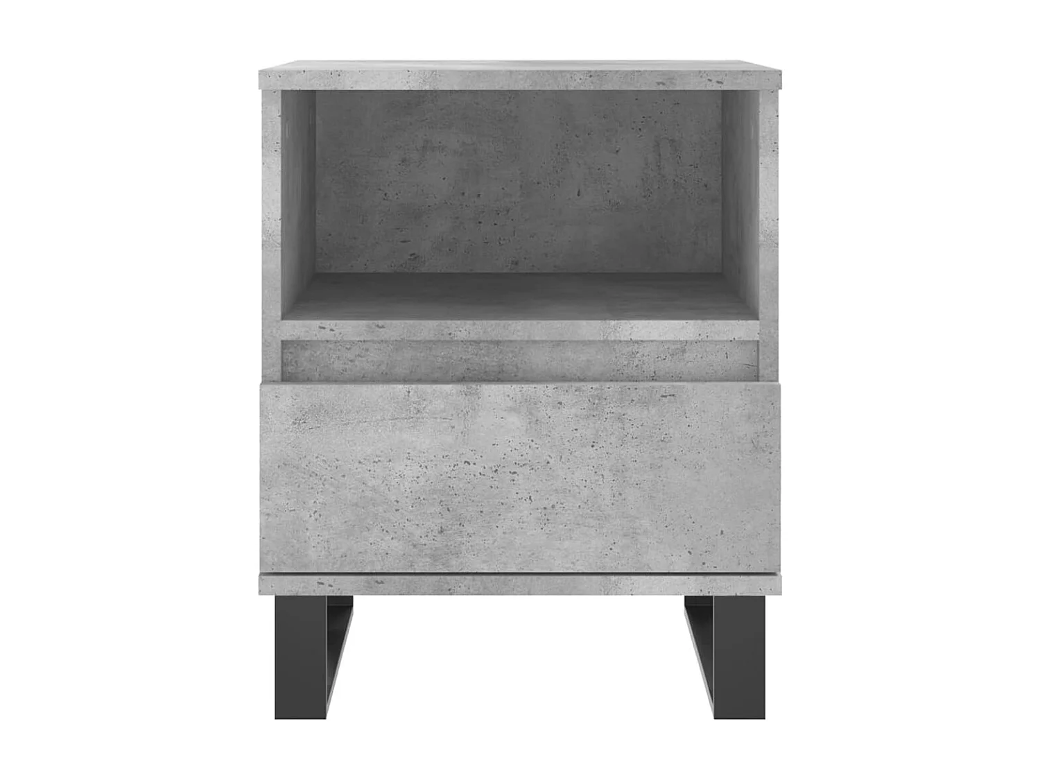 Pau  Tables de chevet 2 pcs gris béton 40x35x50 cm bois d’ingénierie