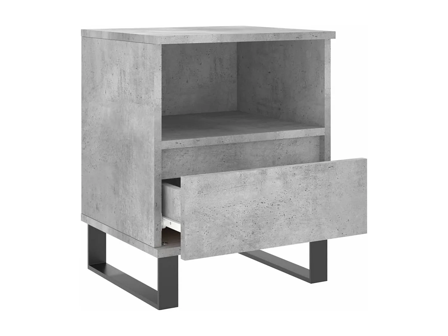 Pau  Tables de chevet 2 pcs gris béton 40x35x50 cm bois d’ingénierie