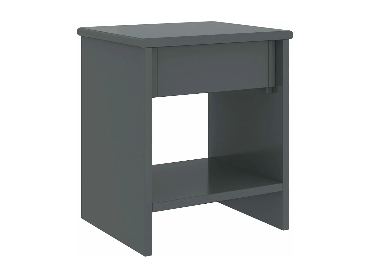 Jeliana  Table de chevet Gris foncé 35x30x40 cm Bois de pin massif