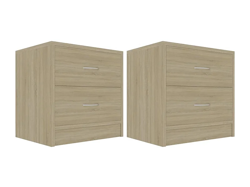 Wytse  Tables de chevet 2pcs Chêne sonoma 40x30x40cm Bois d'ingénierie