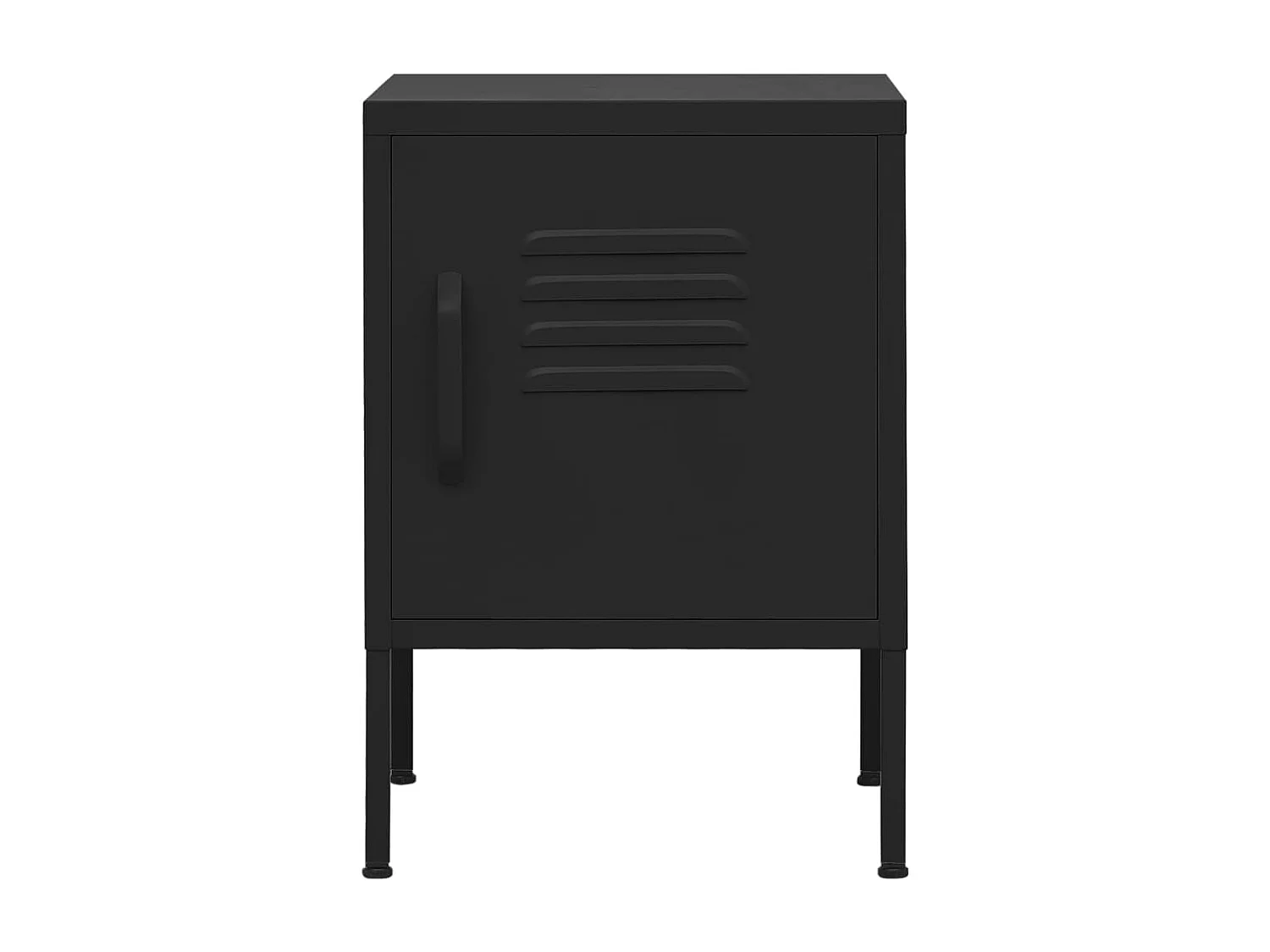 Lakeland  Table de chevet Noir 35x35x51 cm Acier