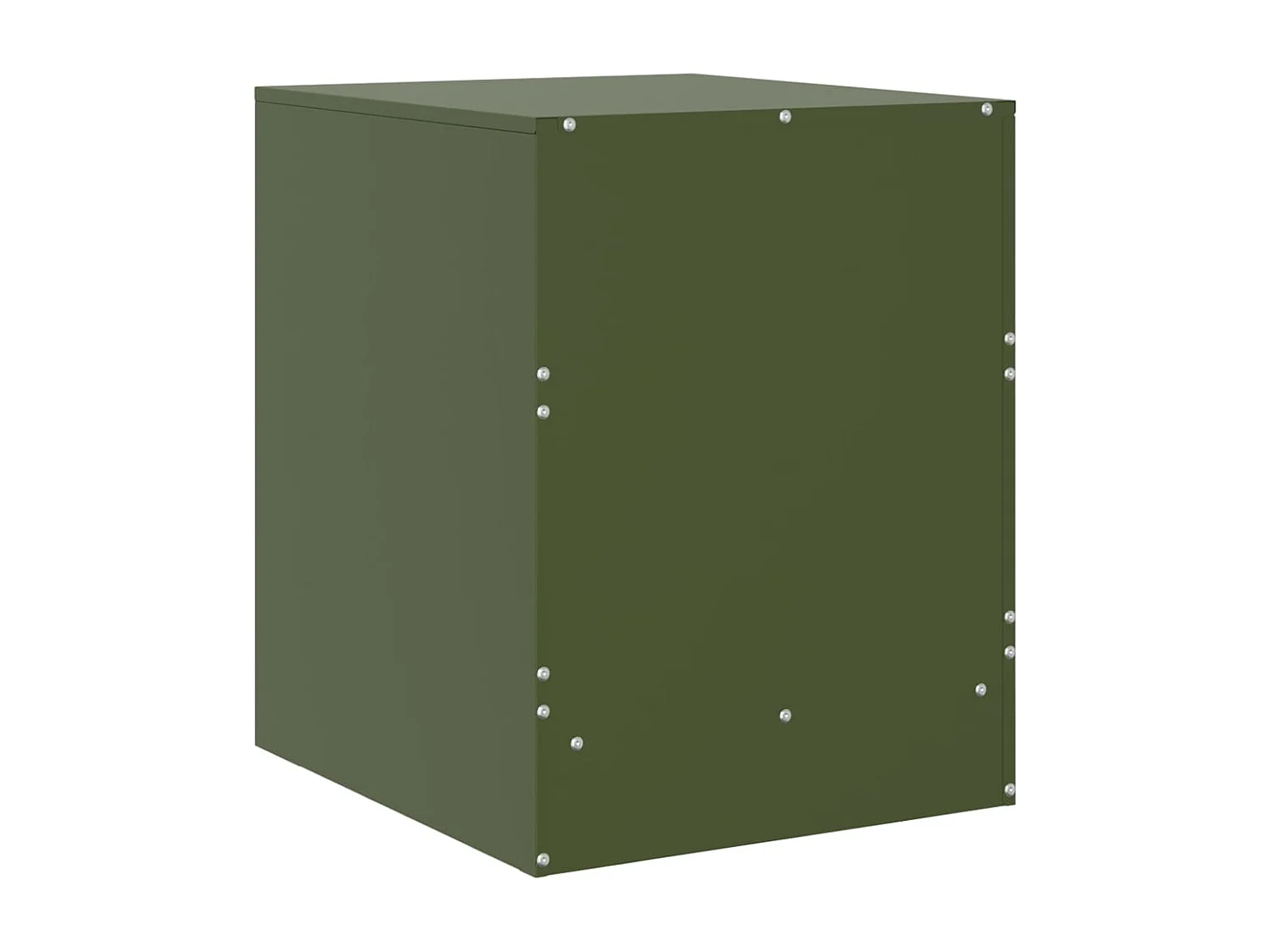 Groton  Comodino Verde34,5x39x44 cm in Acciaio