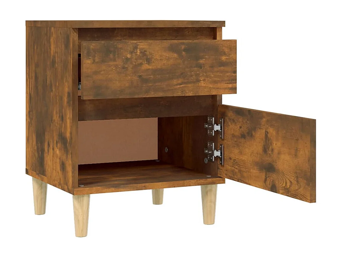 Montmorency  Tables de chevet 2 pcs Chêne fumé 40x35x50 cm