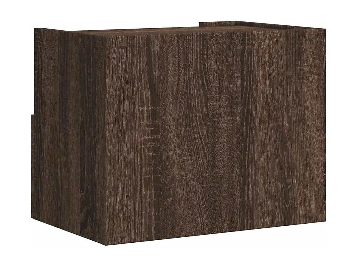 Sun City Center  Table de chevet murale chêne marron 45x30x35 cm
