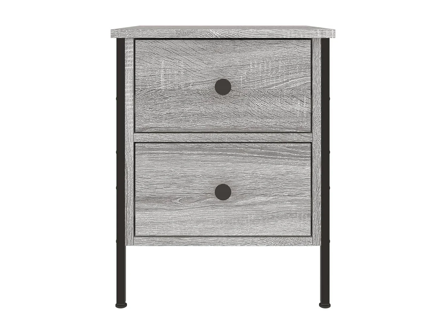 Elmhurst  Table de chevet sonoma gris 40x42x50 cm bois d'ingénierie