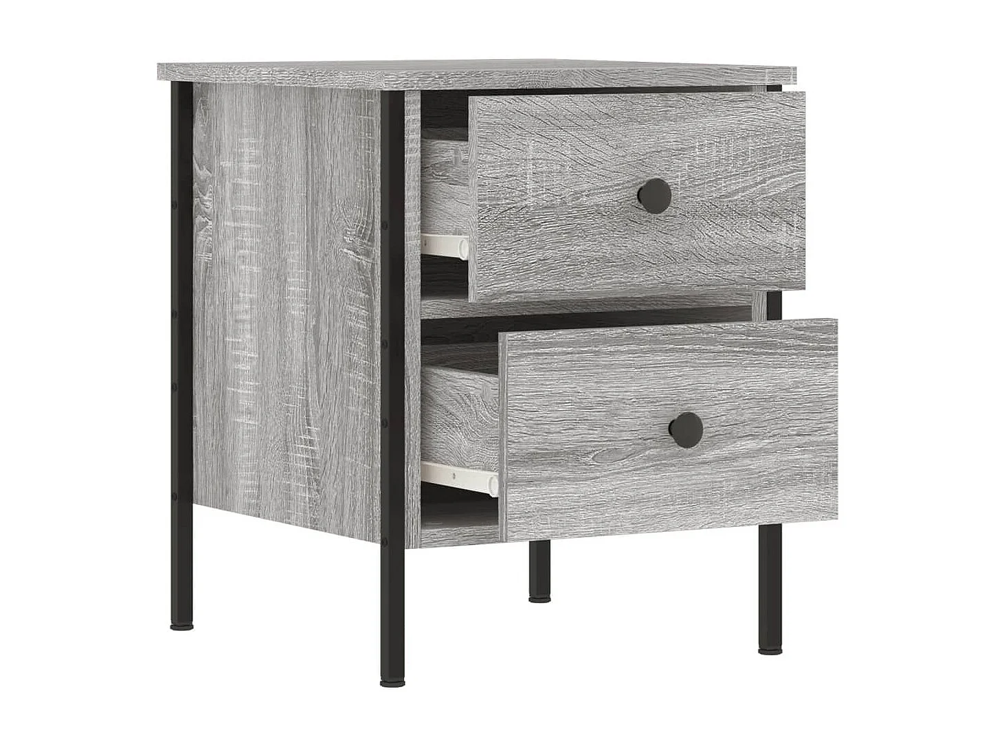 Elmhurst  Table de chevet sonoma gris 40x42x50 cm bois d'ingénierie