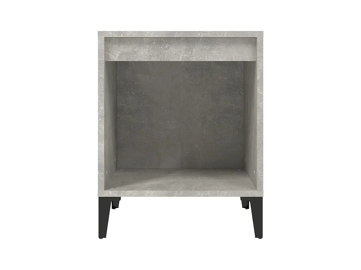 Hartford  Table de chevet Gris béton 40x35x50 cm