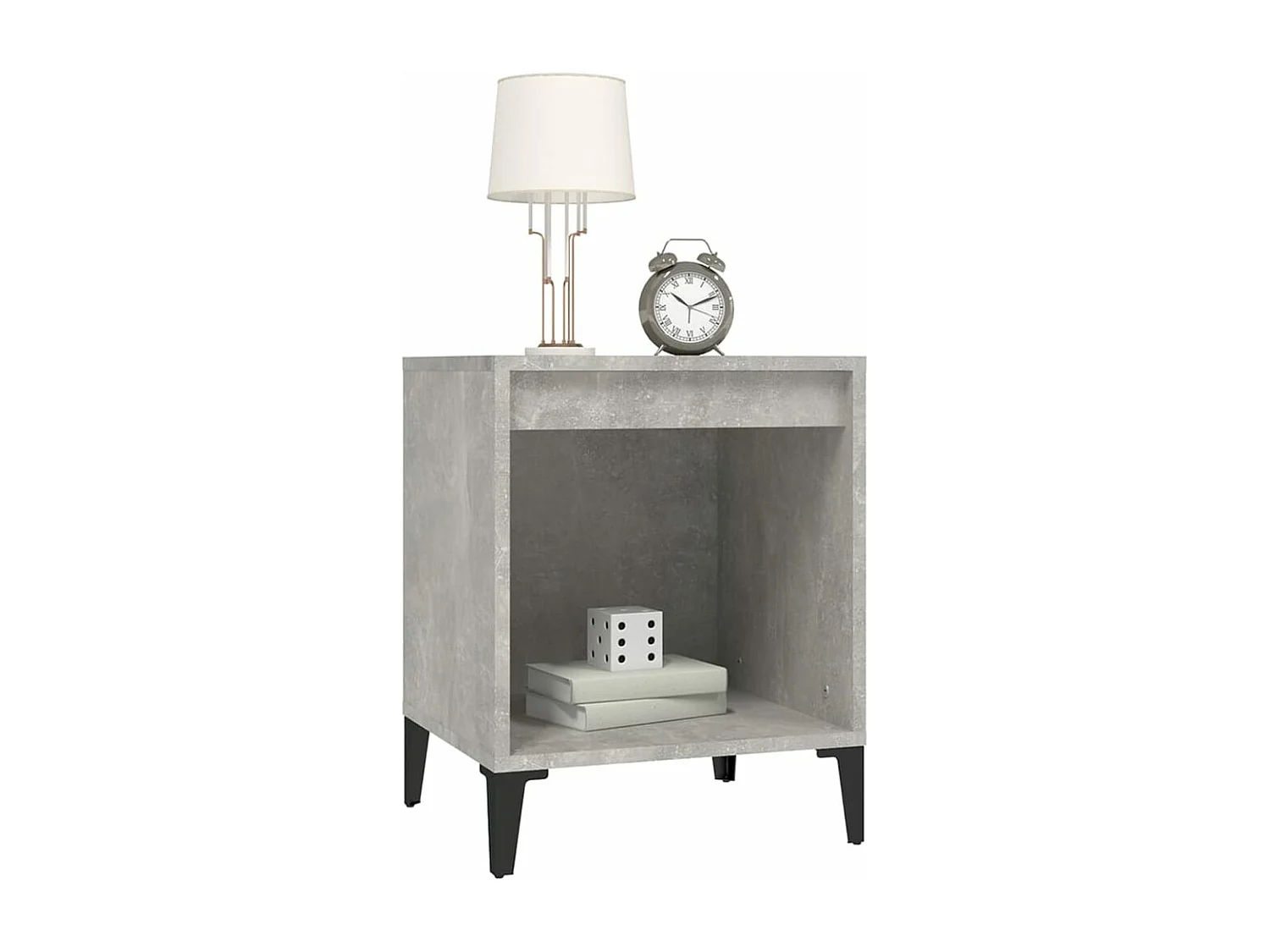 Hartford  Nachttisch Betongrau 40x35x50 cm