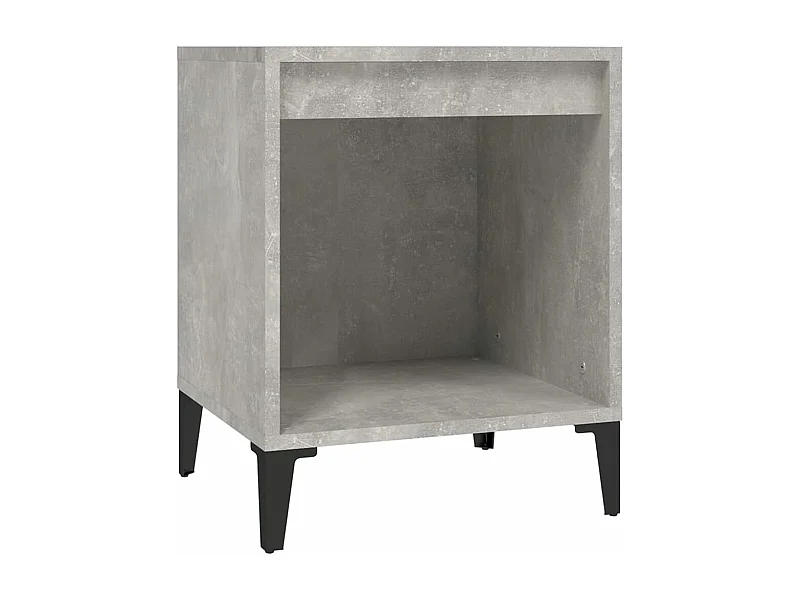 Hartford  Comodino Grigio Cemento 40x35x50 cm