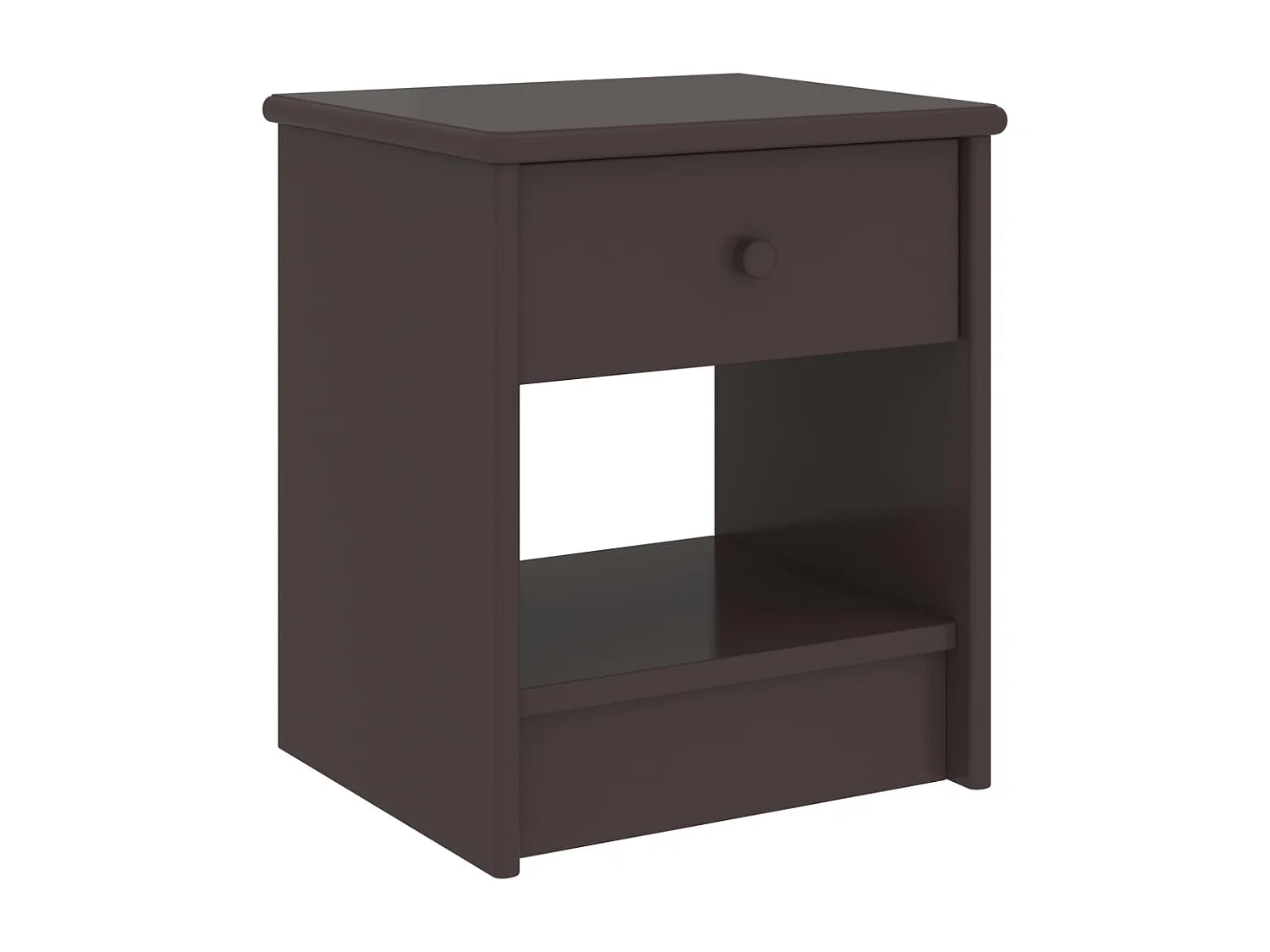 Jeliana  Table de chevet Marron foncé 35x30x40 cm Bois de pin massif