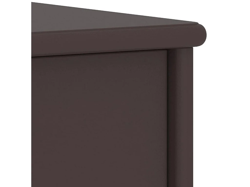 Jeliana  Table de chevet Marron foncé 35x30x40 cm Bois de pin massif