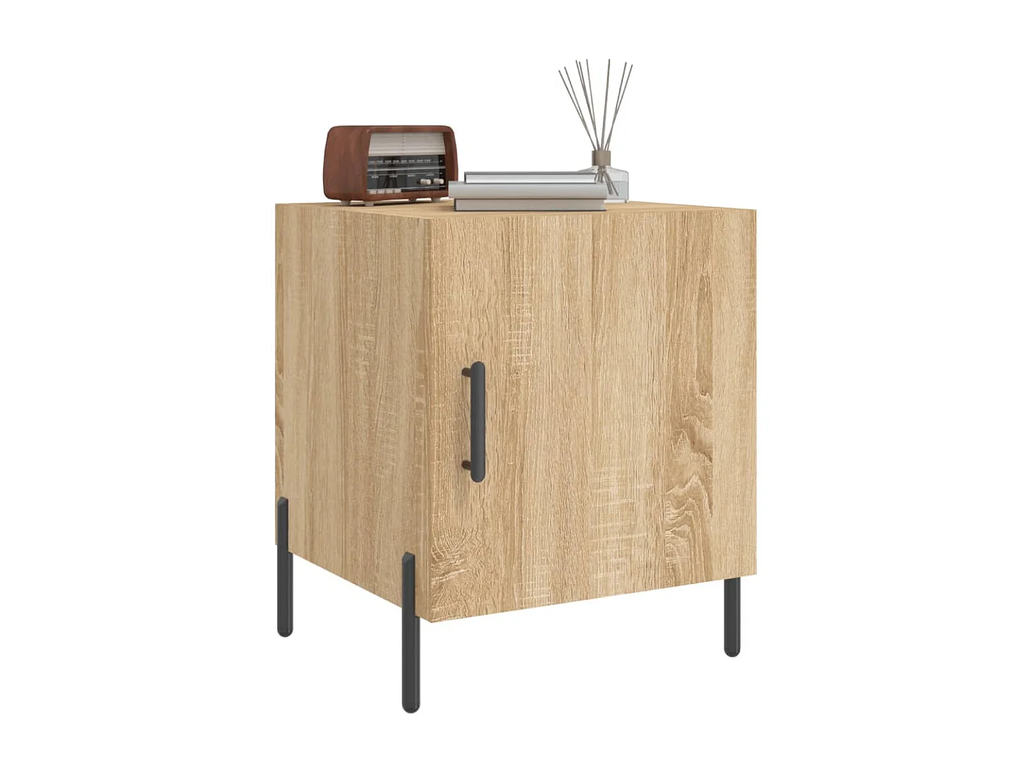 Sulva  Mesitas noche 2 uds madera ingeniería roble Sonoma 40x40x50 cm