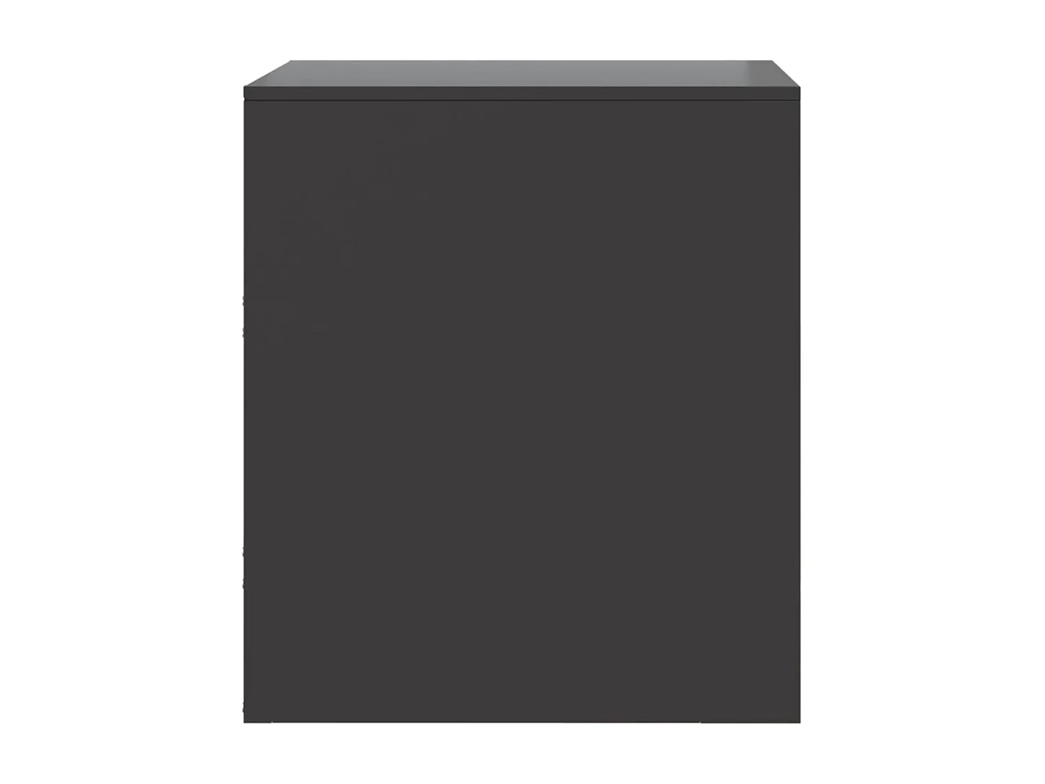 Groton  Table de chevet noir 34,5x39x44 cm acier