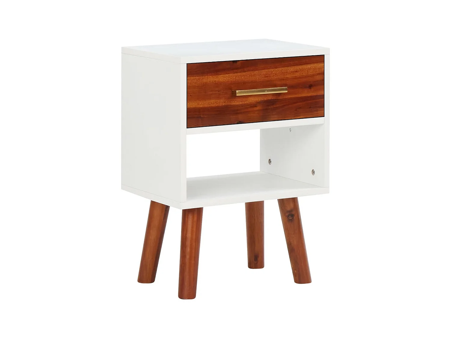 Susanna  Nachtkastjes 2 st 40x30x57 cm massief acaciahout