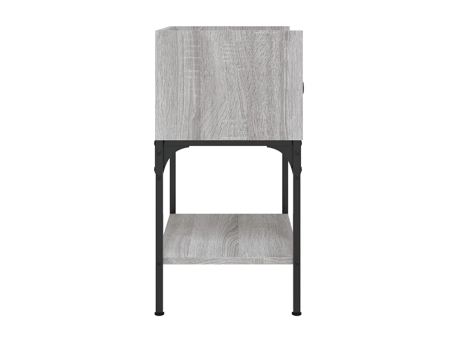 Charlie  Nachtkastjes 2 st 40,5x31x60 cm bewerkt hout grijs sonoma eiken