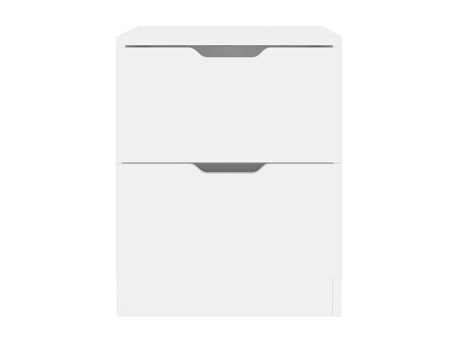 Jenae  Tables de chevet 2 pcs blanc 40x40x50 cm bois d’ingénierie