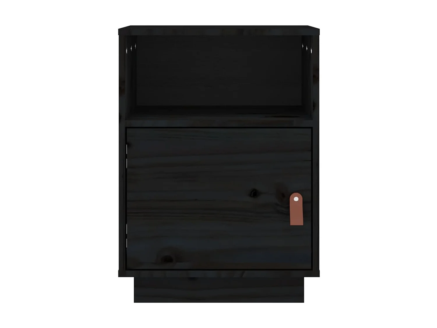 Soisy-sous-Montmorency  Nachttische 2 Stk. Schwarz 40x34x55 cm Massivholz Kiefer