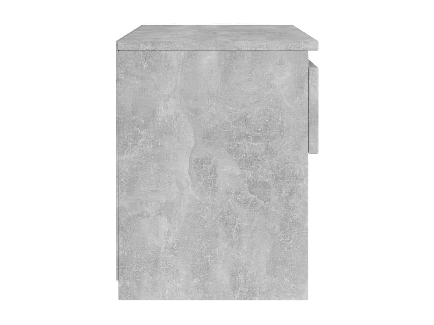 Elle  Table de chevet Gris béton 40x30x39 cm Aggloméré