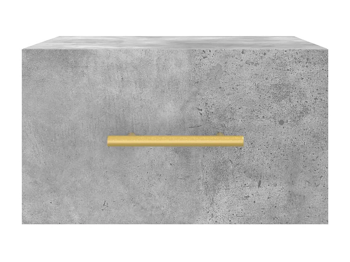 Nylo  Tables de chevet murales 2 pcs gris béton 35x35x20 cm