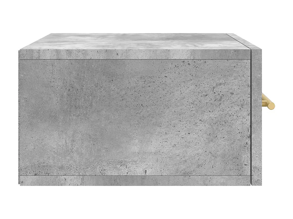 Nylo  Tables de chevet murales 2 pcs gris béton 35x35x20 cm