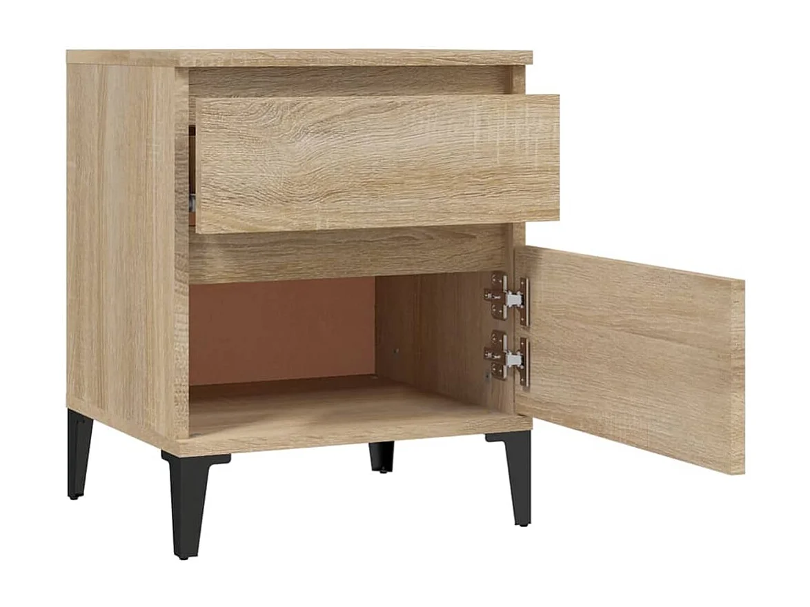 Ramløse  Tables de chevet 2 pcs Chêne sonoma 40x35x50 cm