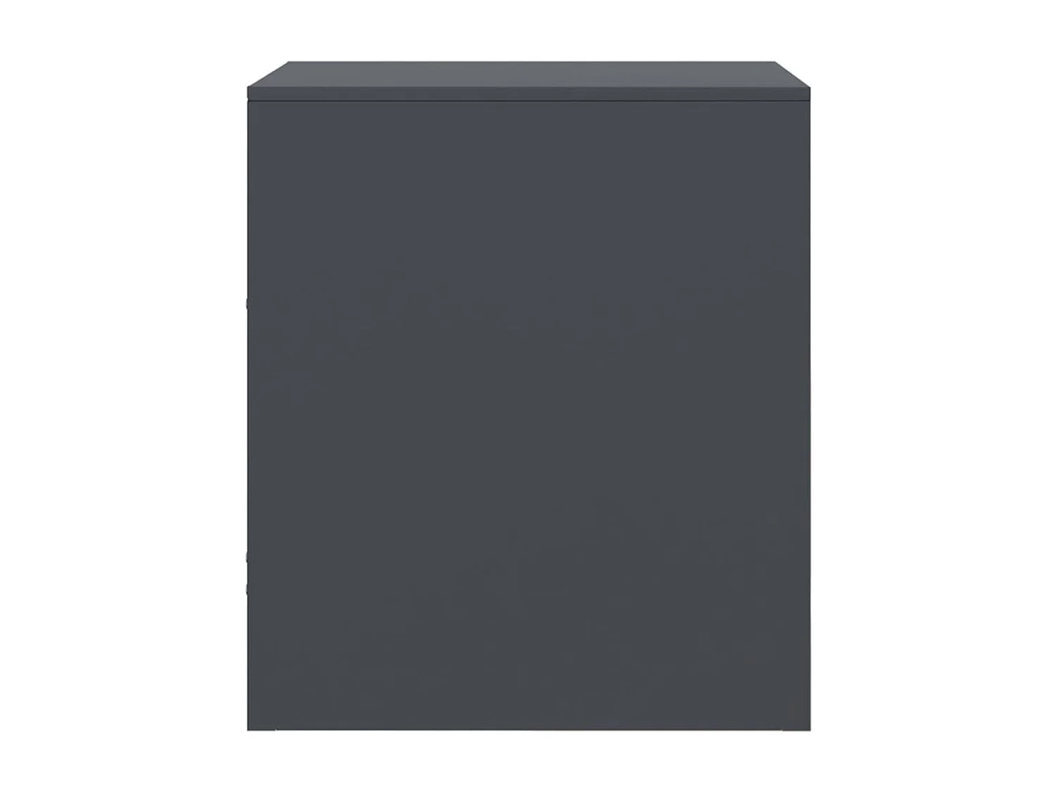 Elthor  Table de chevet anthracite 34,5x39x44 cm acier