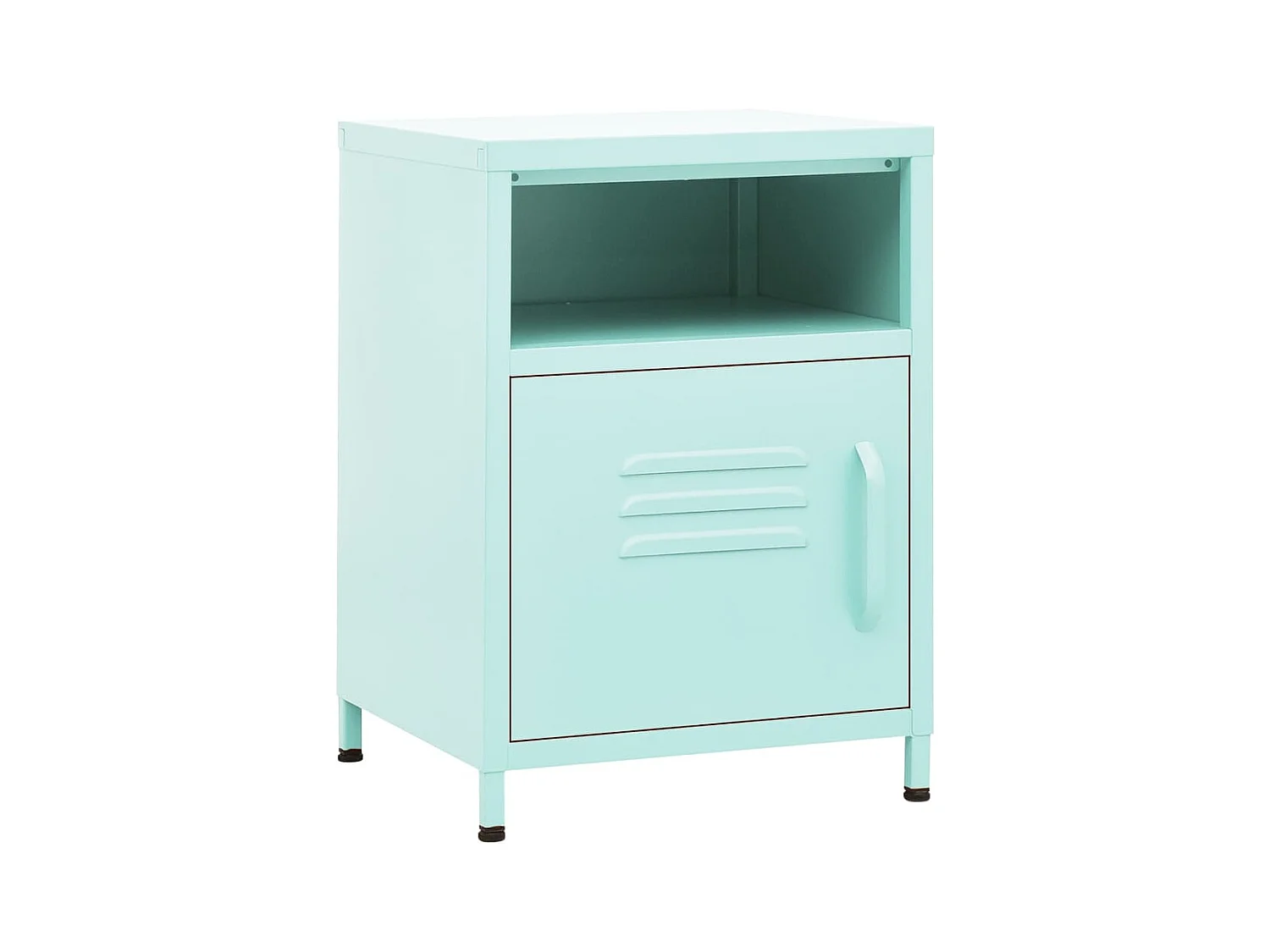 Sylora  Table de chevet Vert menthe 35x35x51 cm Acier
