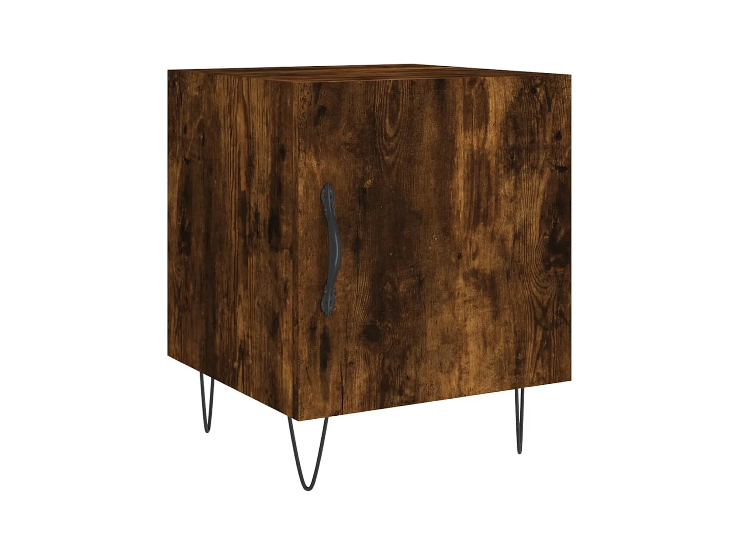 Corning  Table de chevet chêne fumé 40x40x50 cm bois d'ingénierie