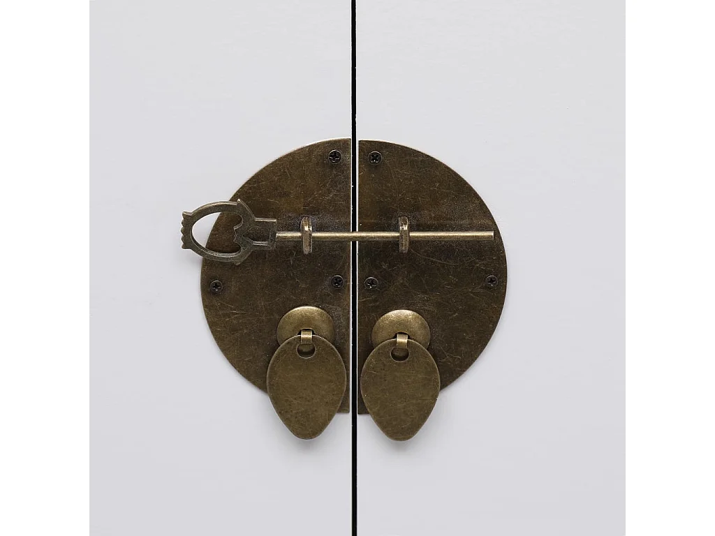 Andre-Paul  Nachtkastje 38x28x52 cm paulowniahout wit