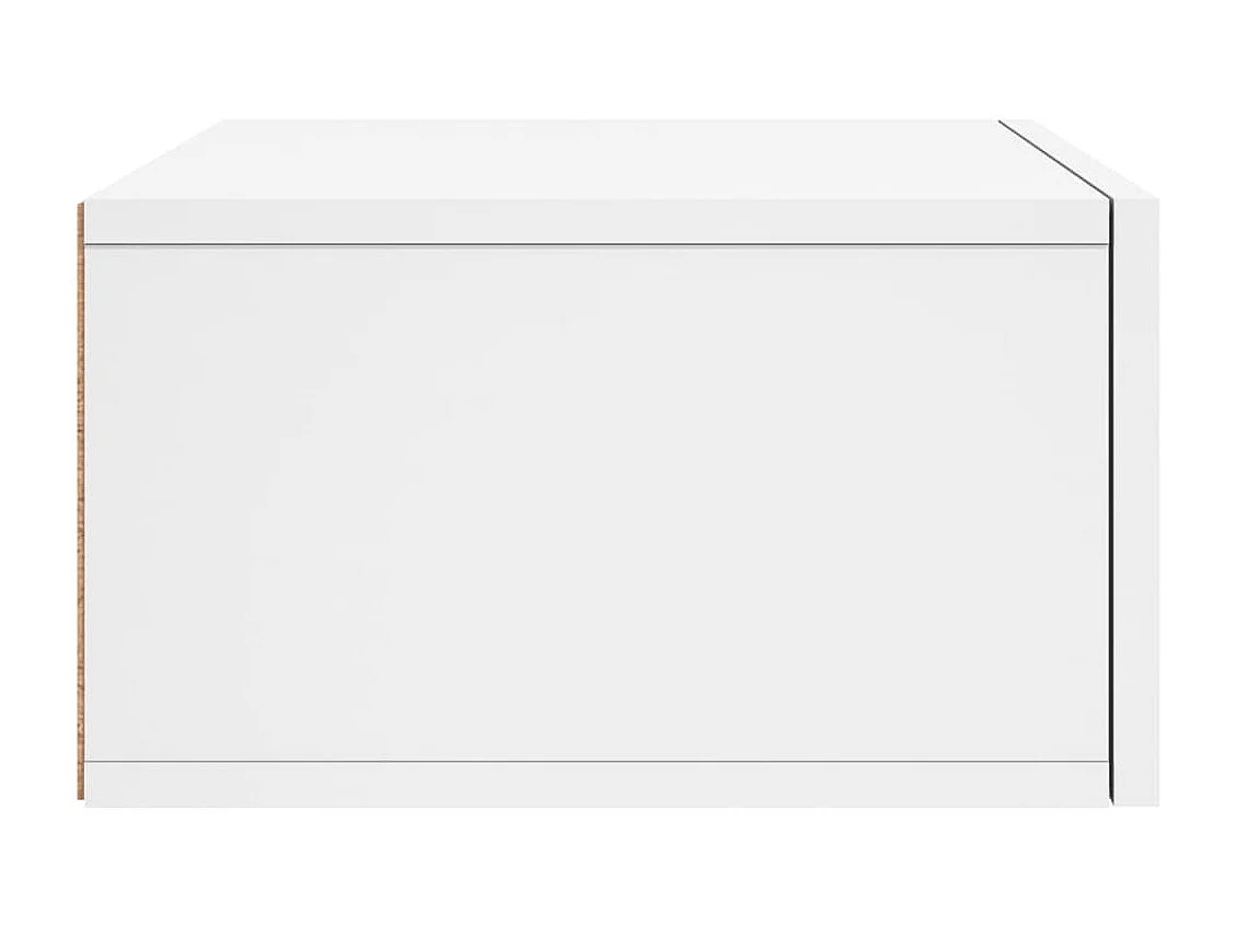 Carbon Hill  Mesitas de noche de pared 2 uds blanco 35x35x20 cm