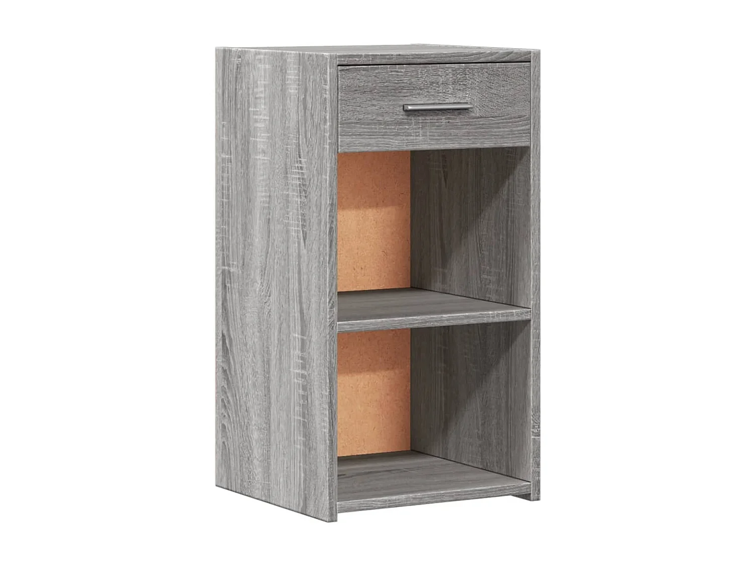 Ragna  Table de chevet sonoma gris 35x34x65 cm bois d'ingénierie