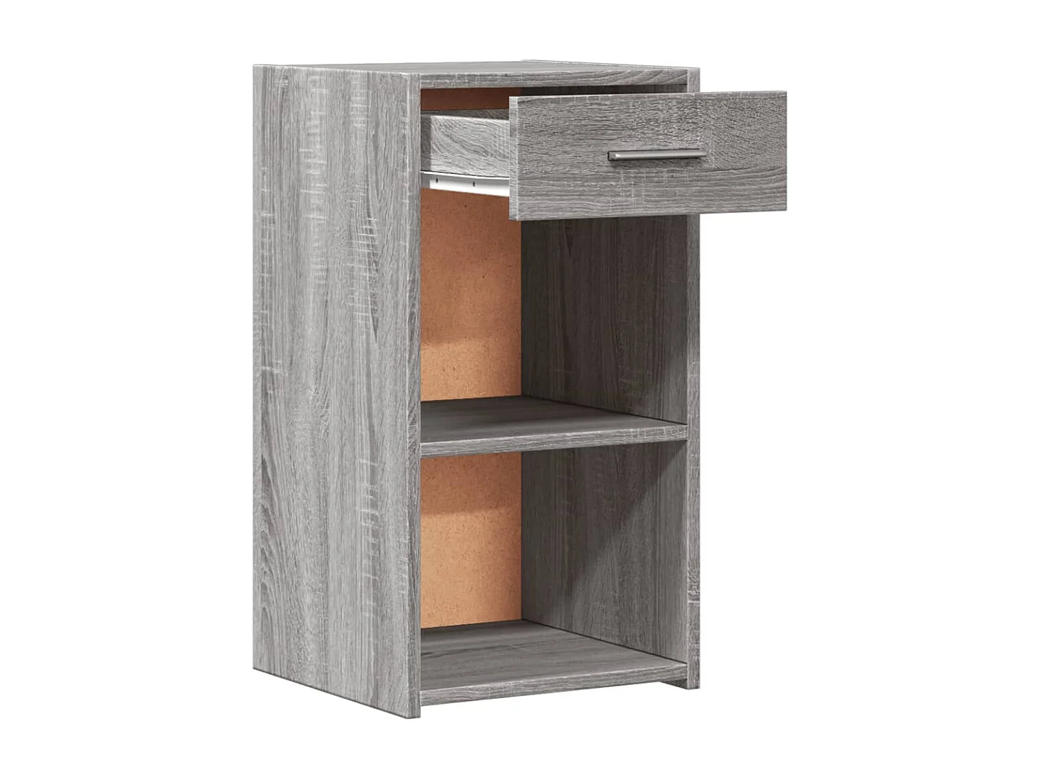 Ragna  Table de chevet sonoma gris 35x34x65 cm bois d'ingénierie