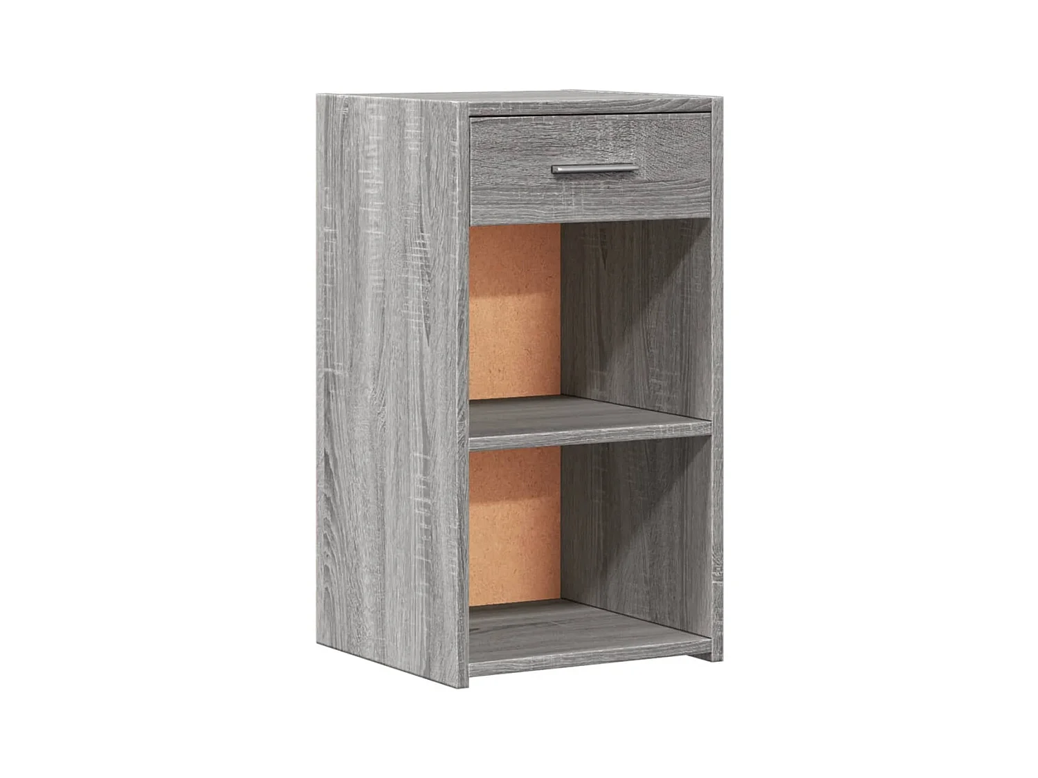 Ragna  Table de chevet sonoma gris 35x34x65 cm bois d'ingénierie