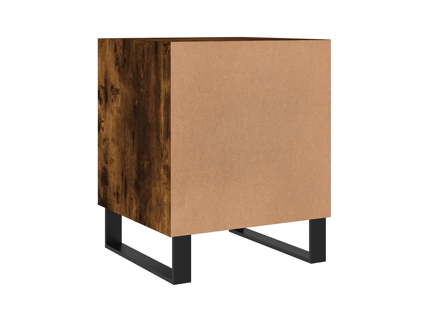 Kuopio  Table de chevet chêne fumé 40x40x50 cm bois d'ingénierie