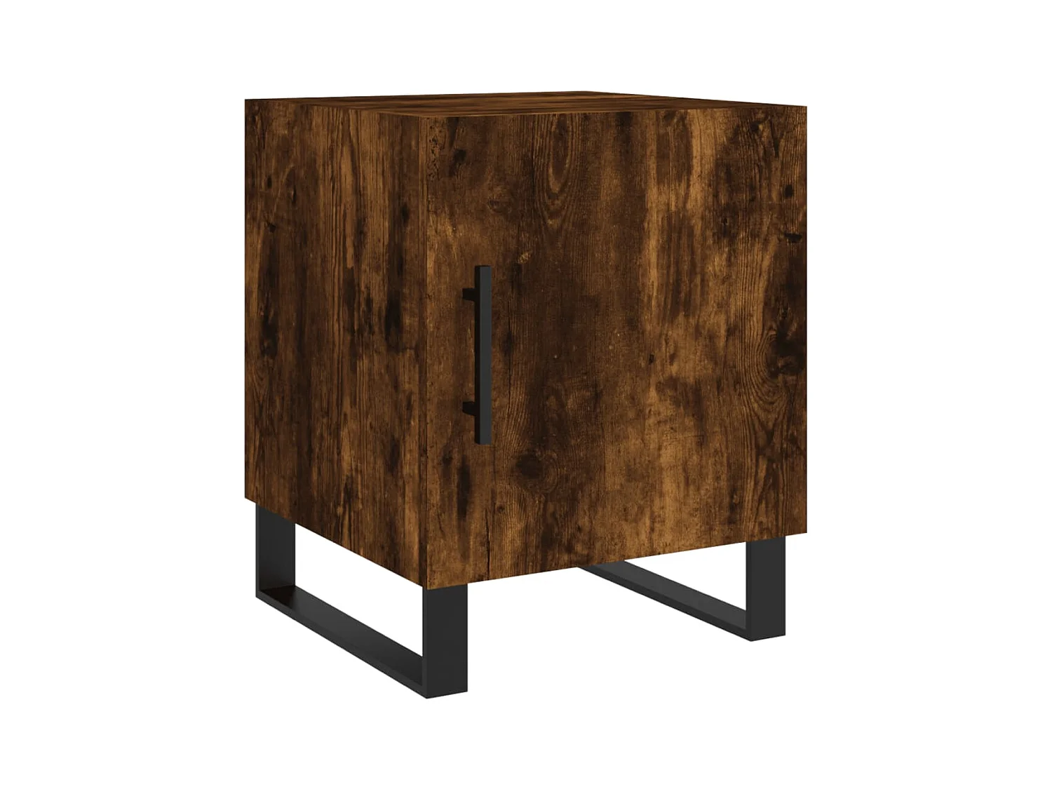 Kuopio  Table de chevet chêne fumé 40x40x50 cm bois d'ingénierie