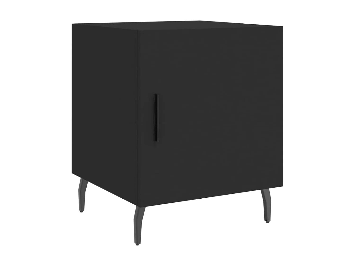 Volda  Table de chevet noir 40x40x50 cm bois d’ingénierie