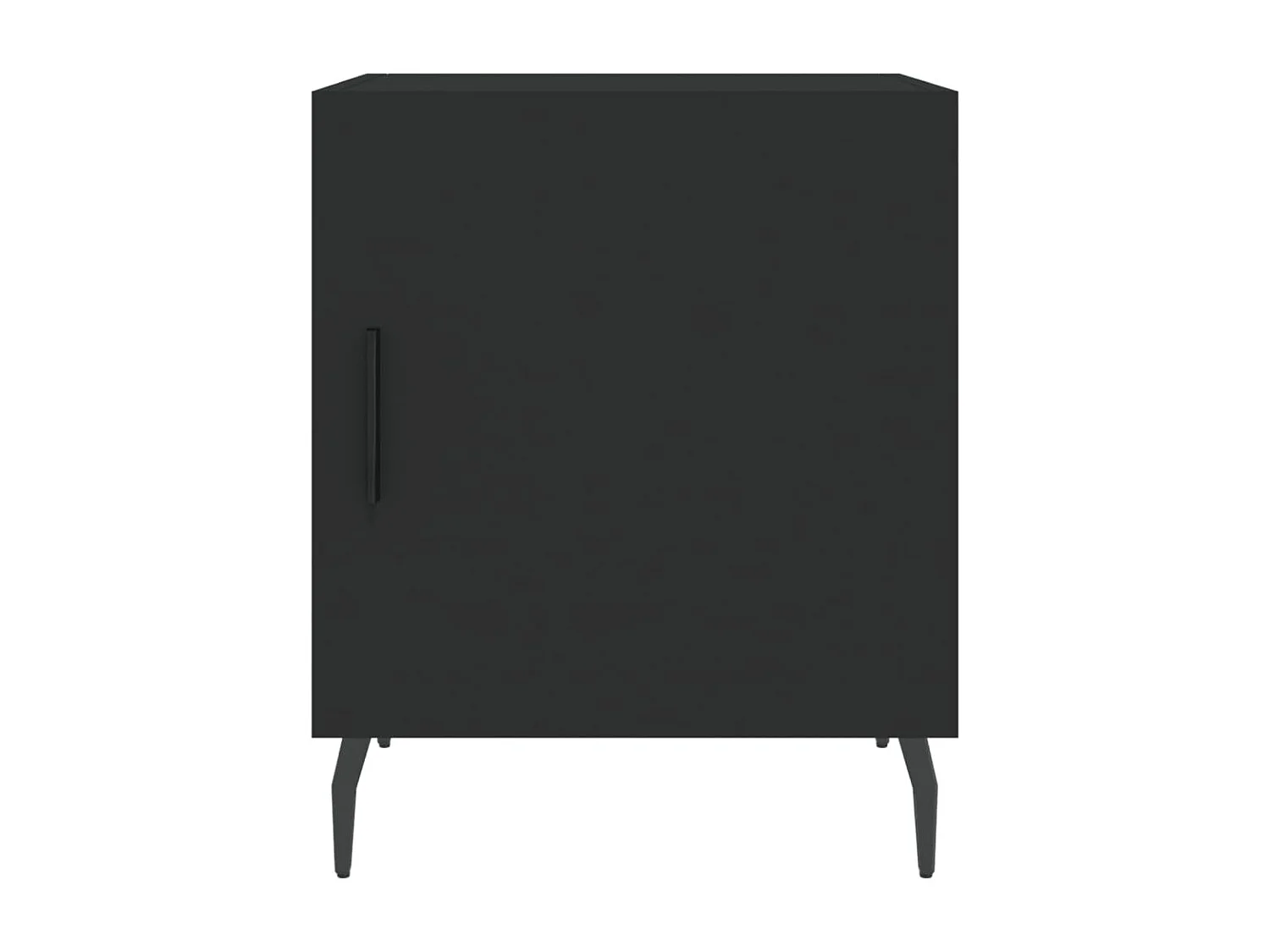 Volda  Table de chevet noir 40x40x50 cm bois d’ingénierie