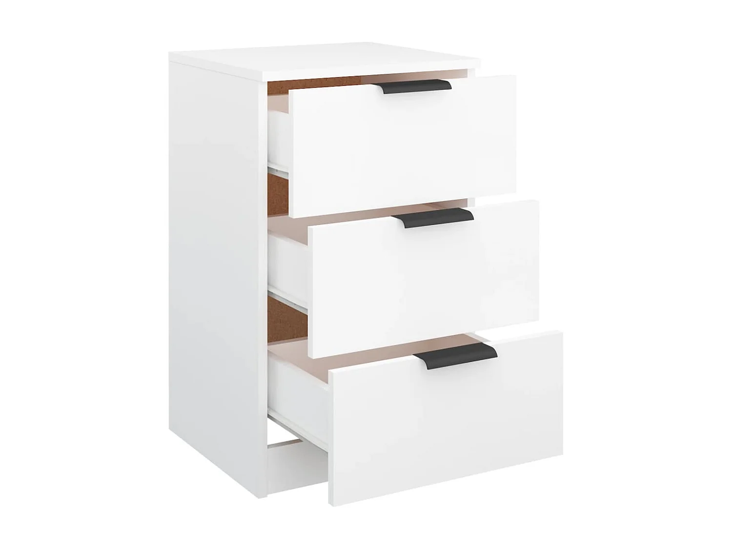 Tucson  Tables de chevet 2 pcs Blanc 40x36x65 cm