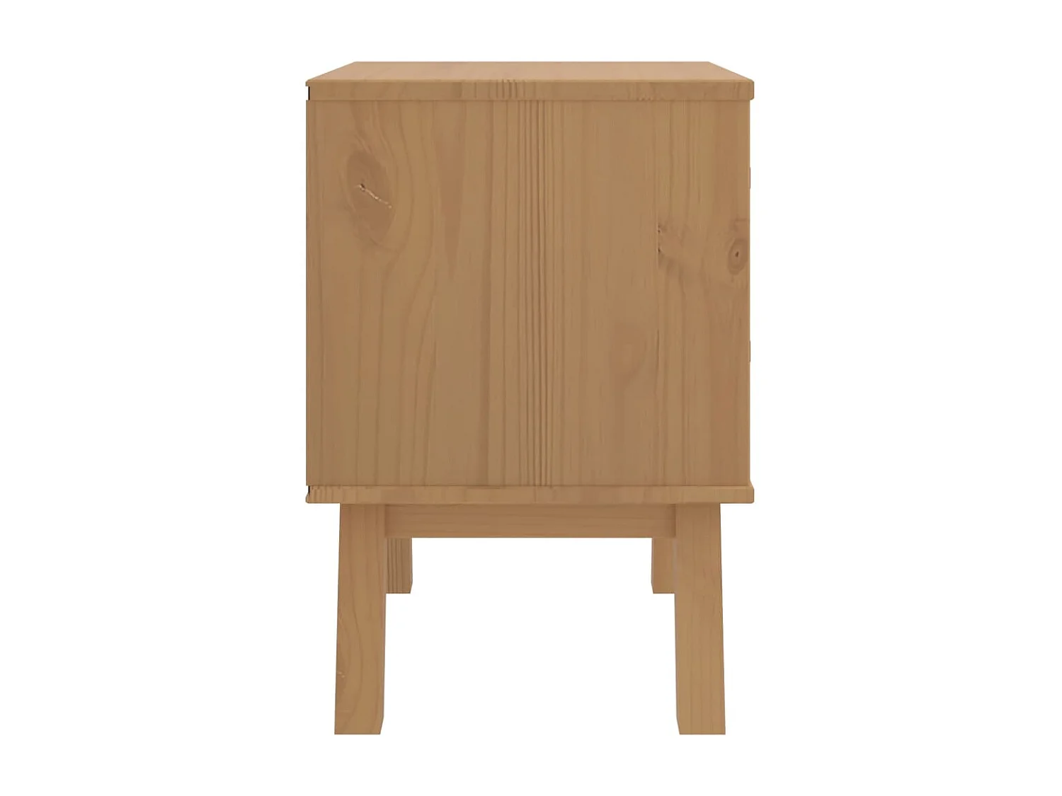 Felicity  Table de chevet OLDEN gris et marron bois de pin solide