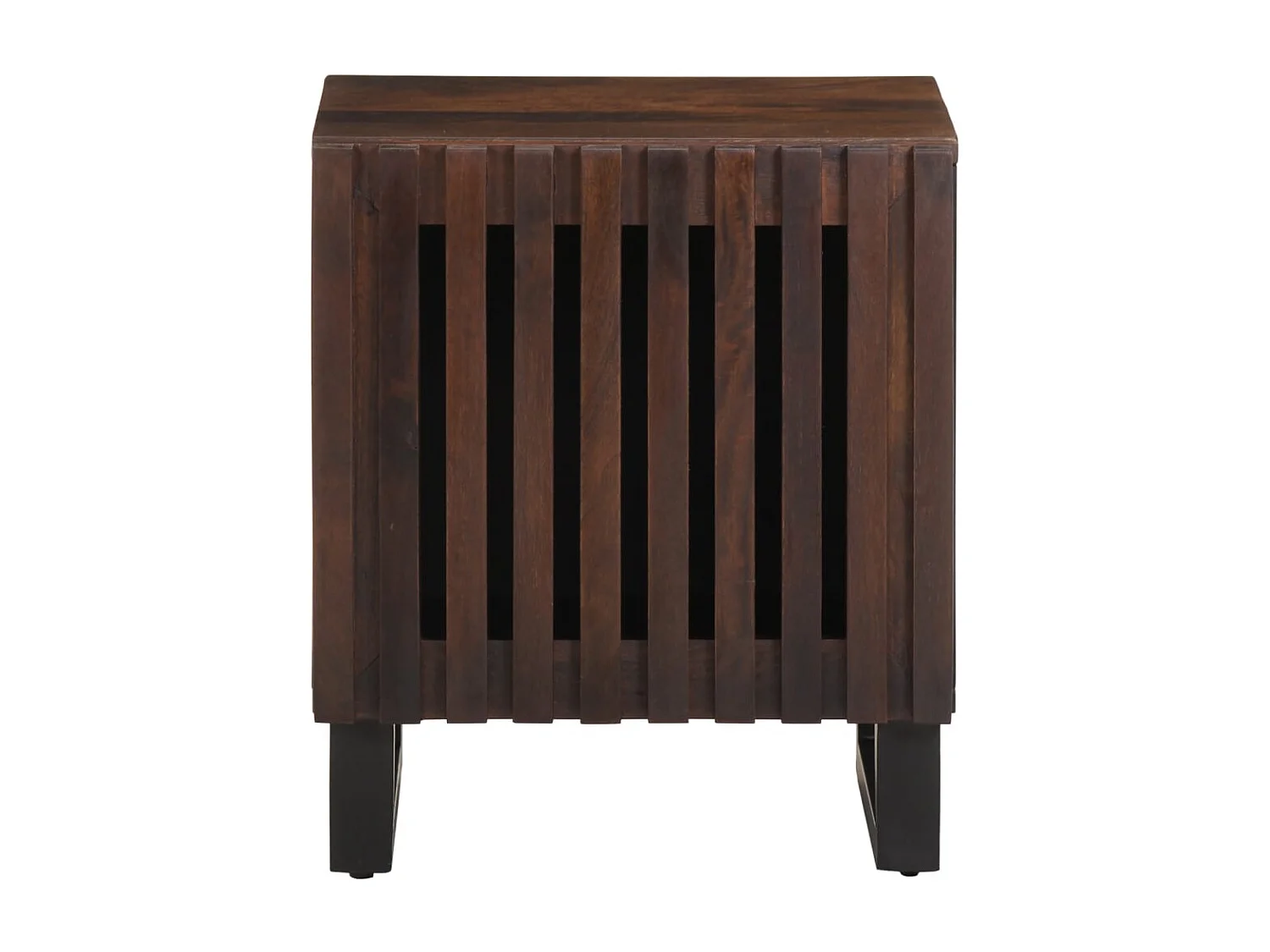 Bryral  Mesitas de noche 2 uds madera maciza de mango 40x34x46 cm